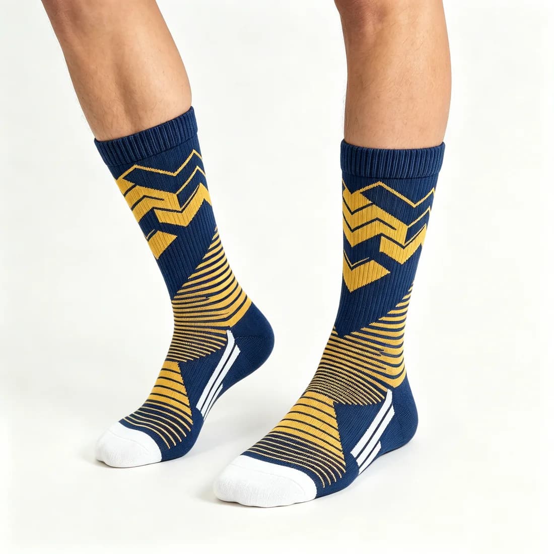 Custom Sports Socks shown on foot